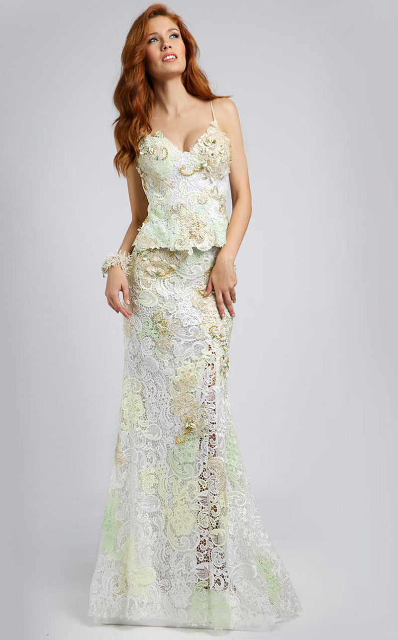 Jovani 90471 Ivory-Multi