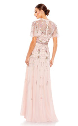 Mac Duggal 9136 Silver-Peony