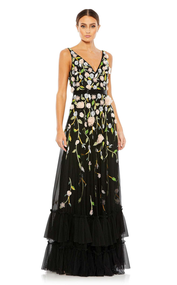 Mac Duggal 9171 Black-Peach