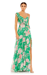 Mac Duggal 9175 Green Multi