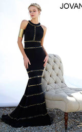 Jovani 92643BG Black/Gold