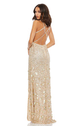 Mac Duggal 93800 Nude/Silver