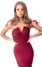 Tina Holly Couture BA651 Burgundy