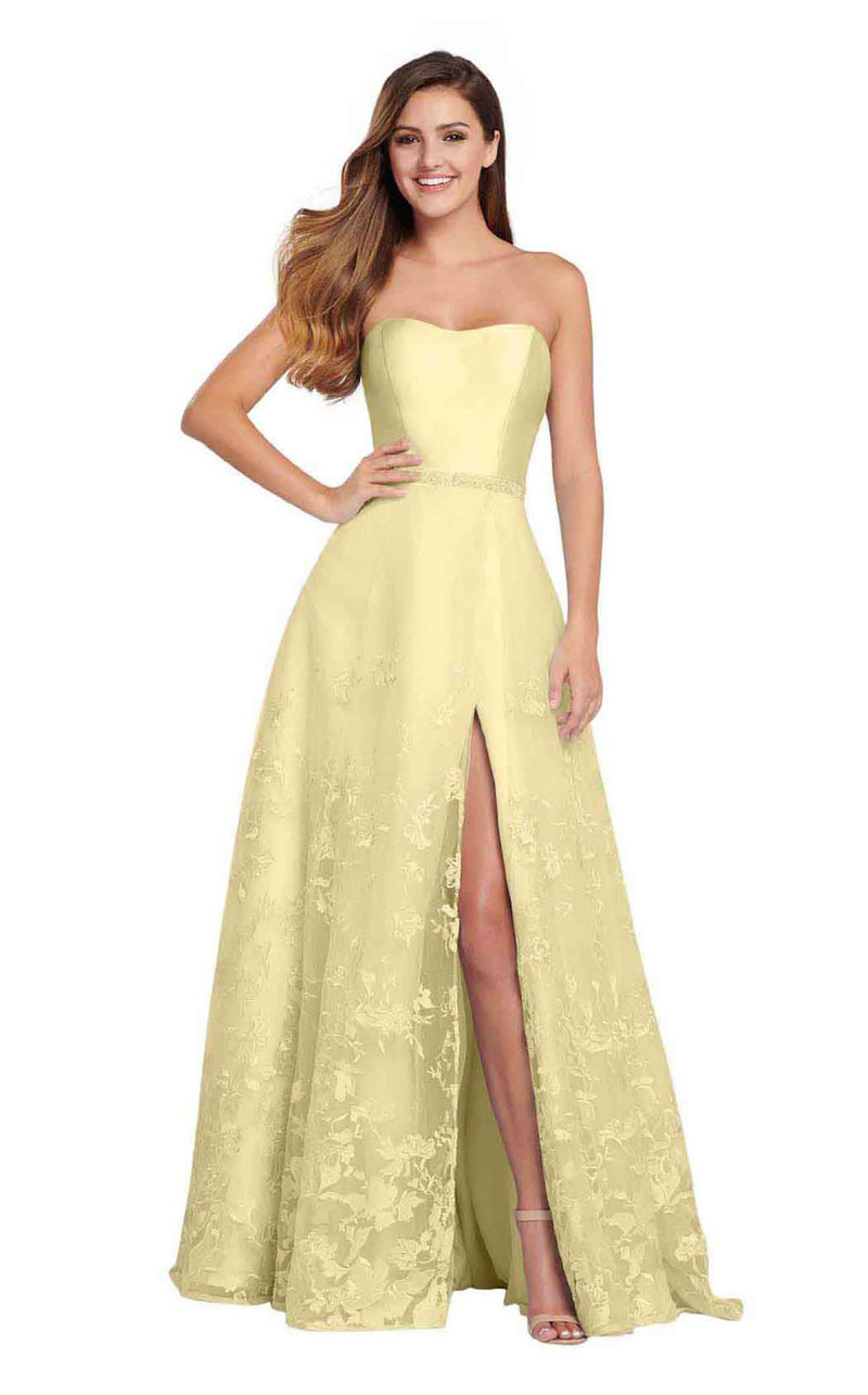 Ellie Wilde EW119007 Pale Yellow