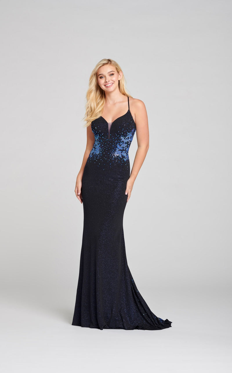 Ellie Wilde EW121008 Navy Blue