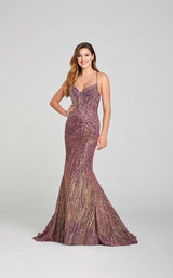 Ellie Wilde EW121049 Purple/Gold