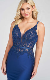 Ellie Wilde EW122048 Navy Blue