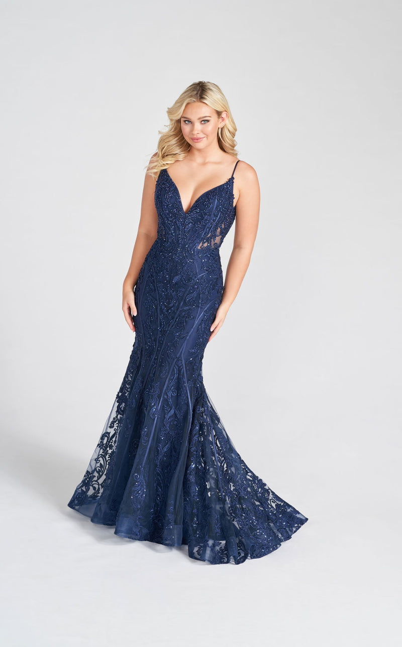 Ellie Wilde EW122069 Navy Blue