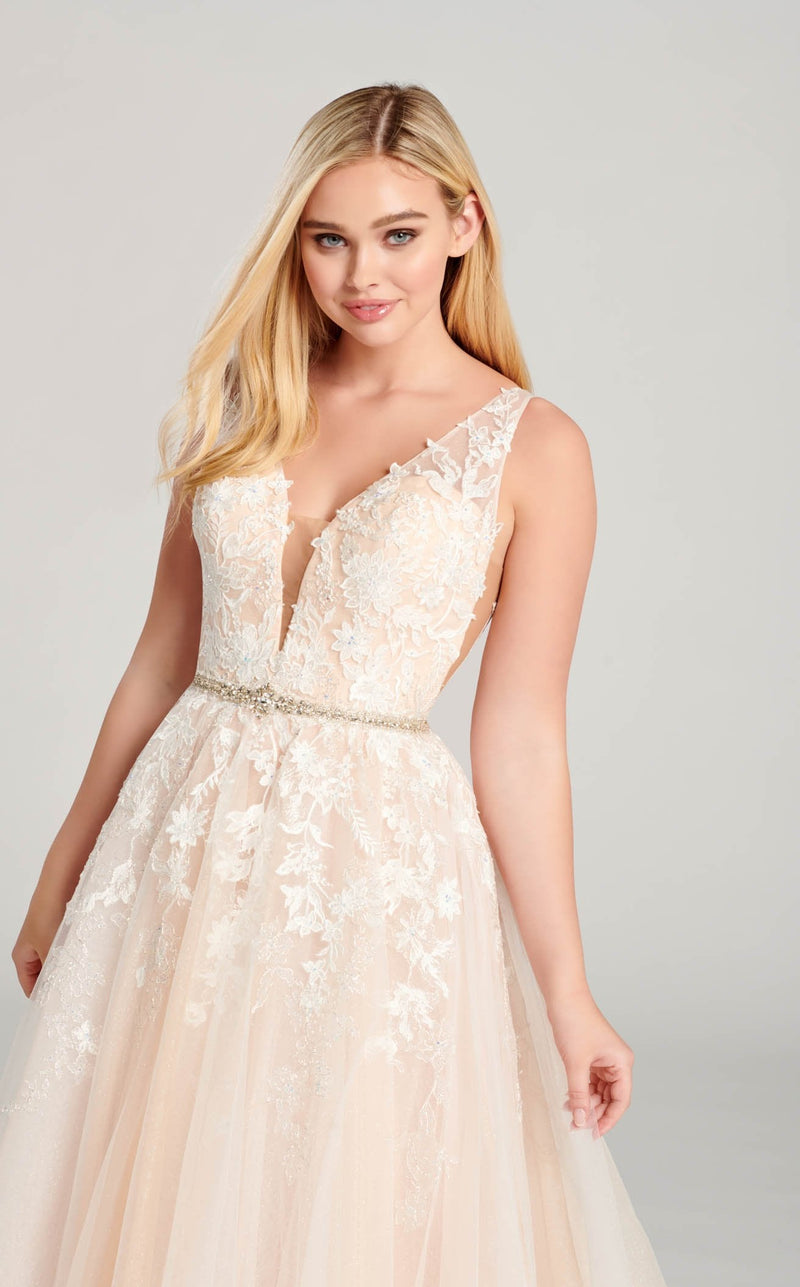 Ellie Wilde EW22040 Ivory-Blush