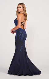 Ellie Wilde EW34025 Navy Blue