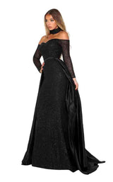 Portia and Scarlett Emerald Gown Black