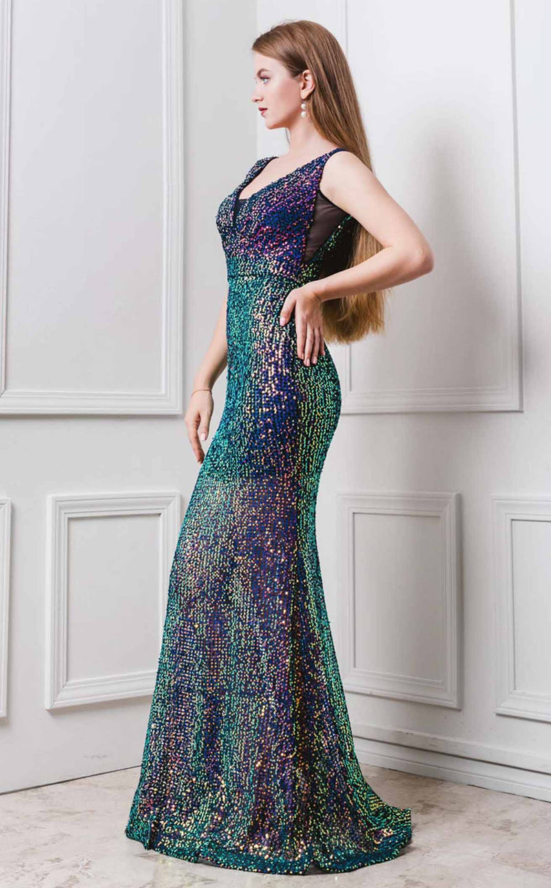 MNM Couture F6237 Emerald Green