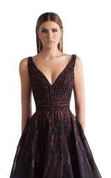 Azzure Couture FM1053 Black/Burgundy