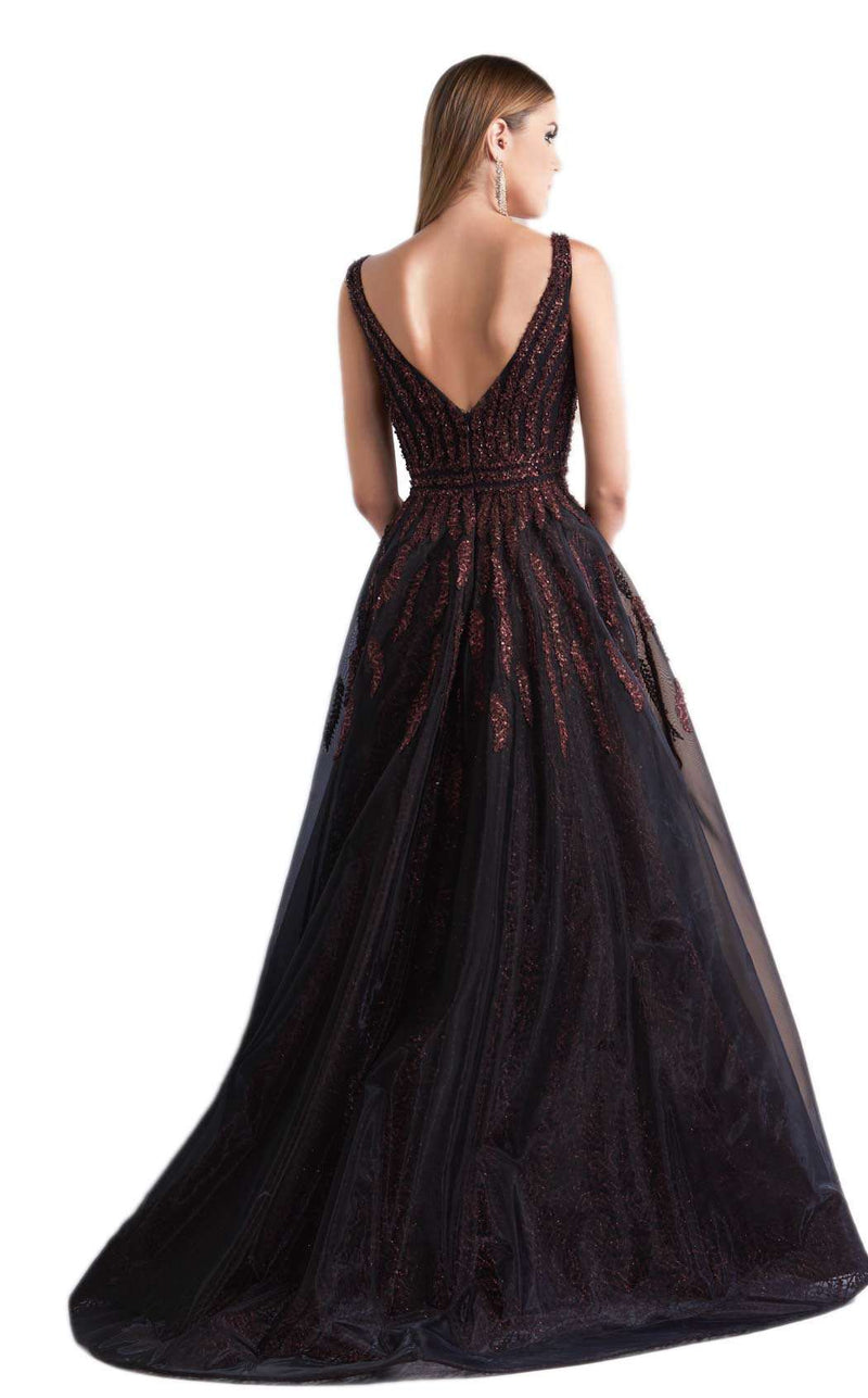 Azzure Couture FM1053 Black/Burgundy