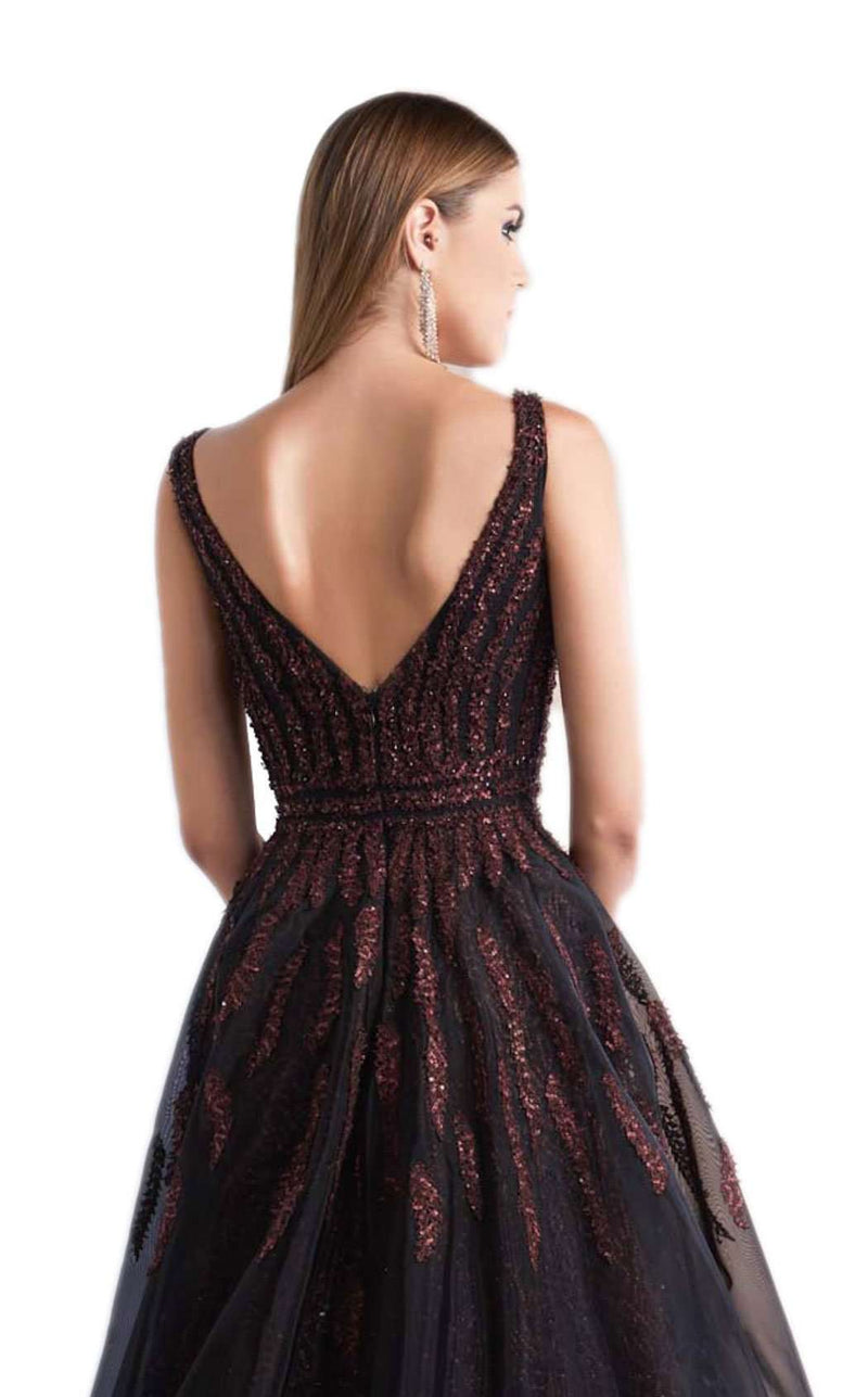 Azzure Couture FM1053 Black/Burgundy