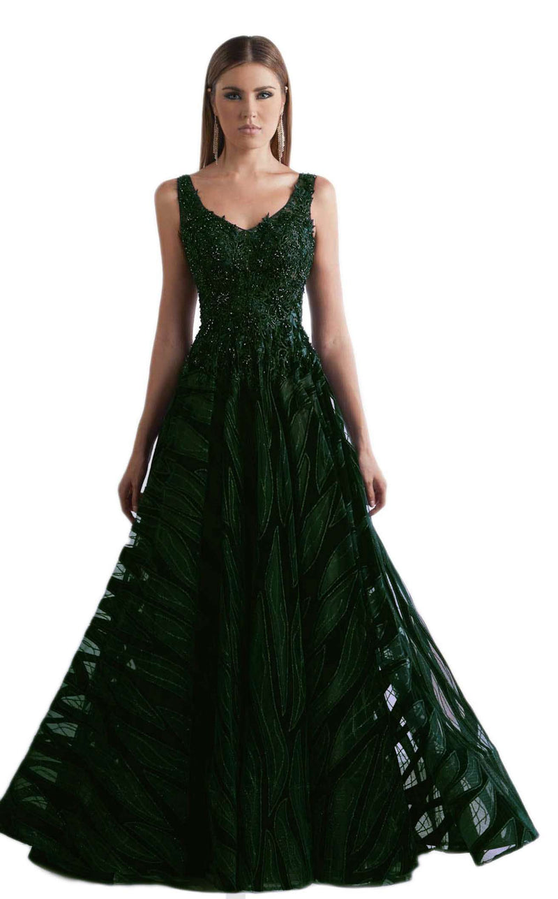 Azzure Couture FM1853 Dark Green