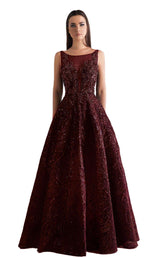 Azzure Couture FM1856 burgundy