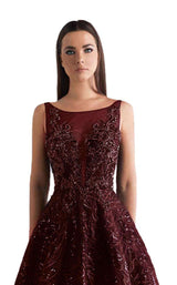 Azzure Couture FM1856 burgundy