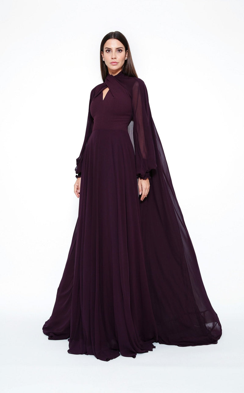 Zeena Zaki FW202113 Dark-Purple