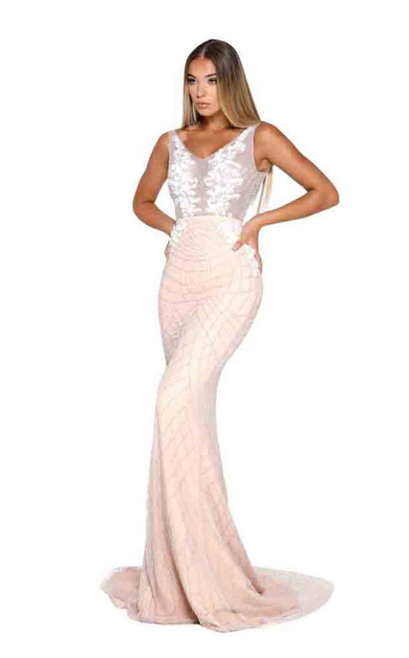 Portia and Scarlett Florance Gown Ivory/Nude