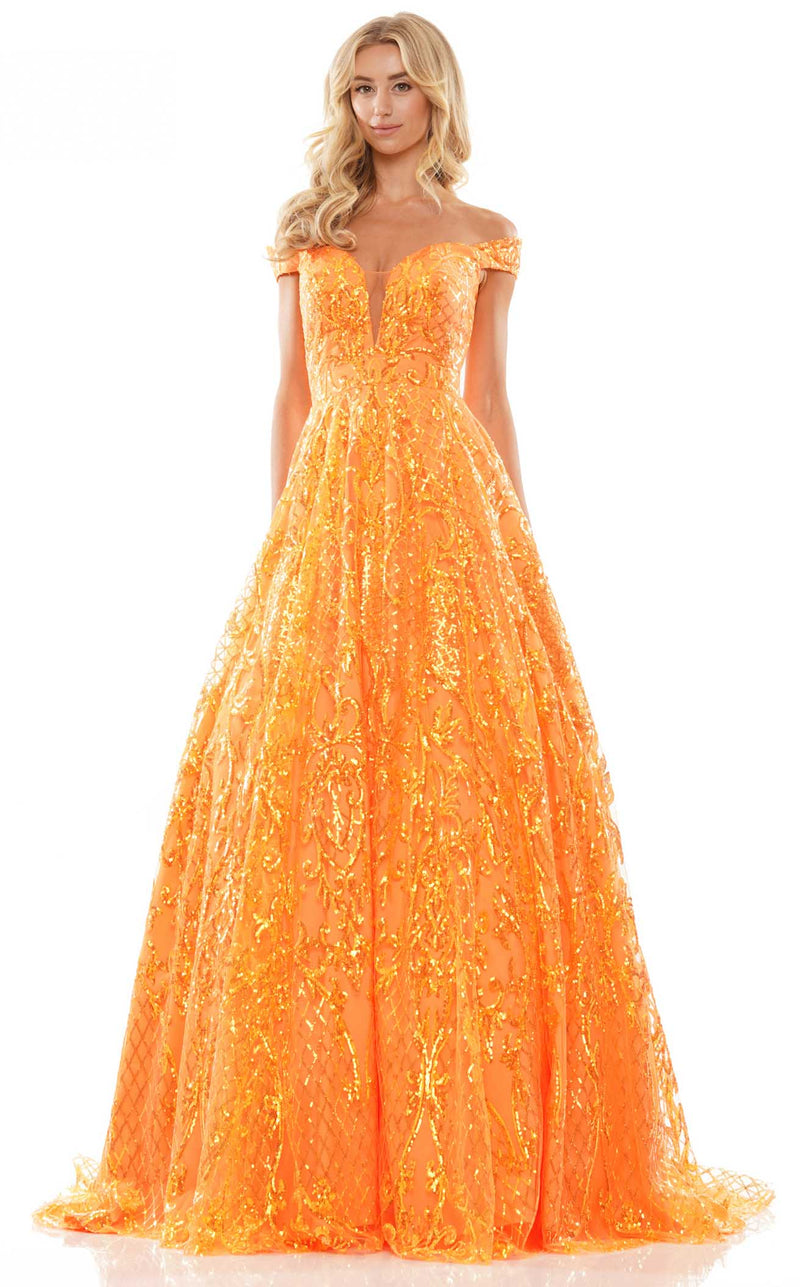 Colors Dress G1092 Orange