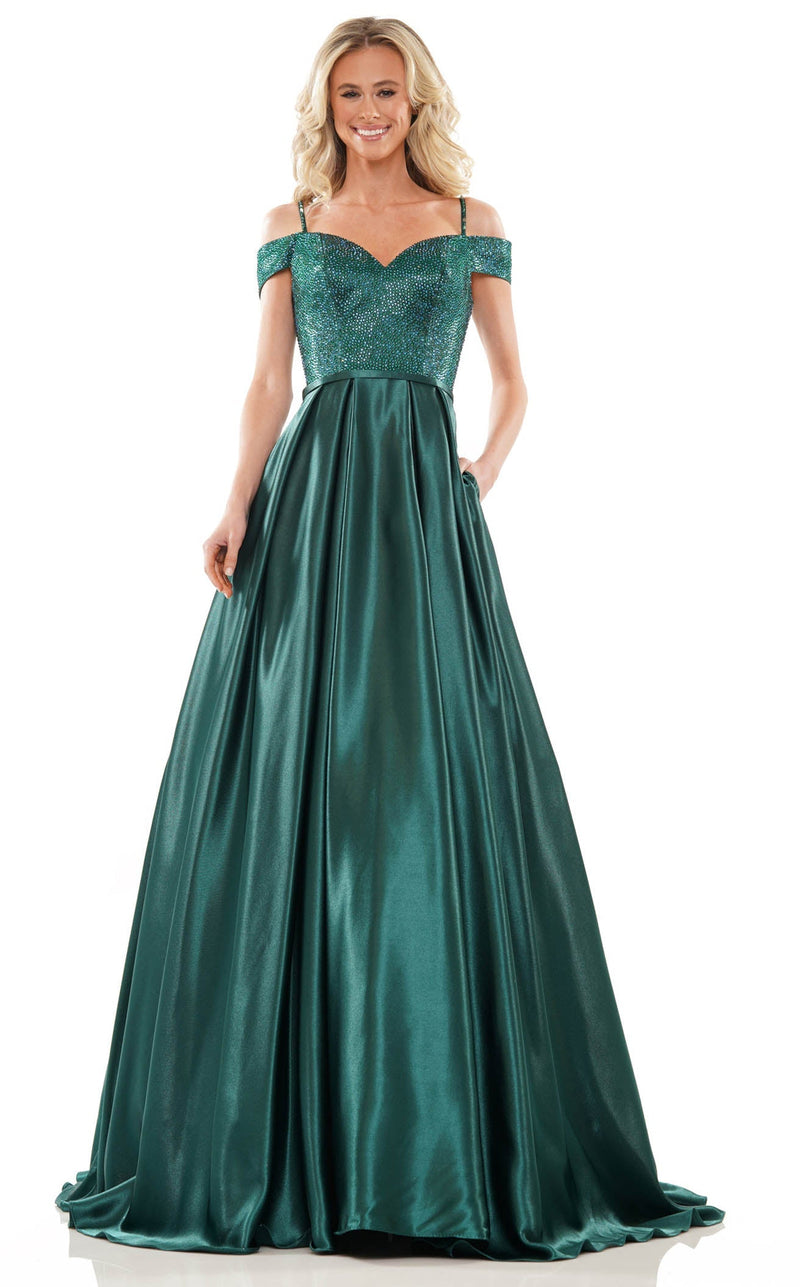 Colors Dress G1096 Deep Green