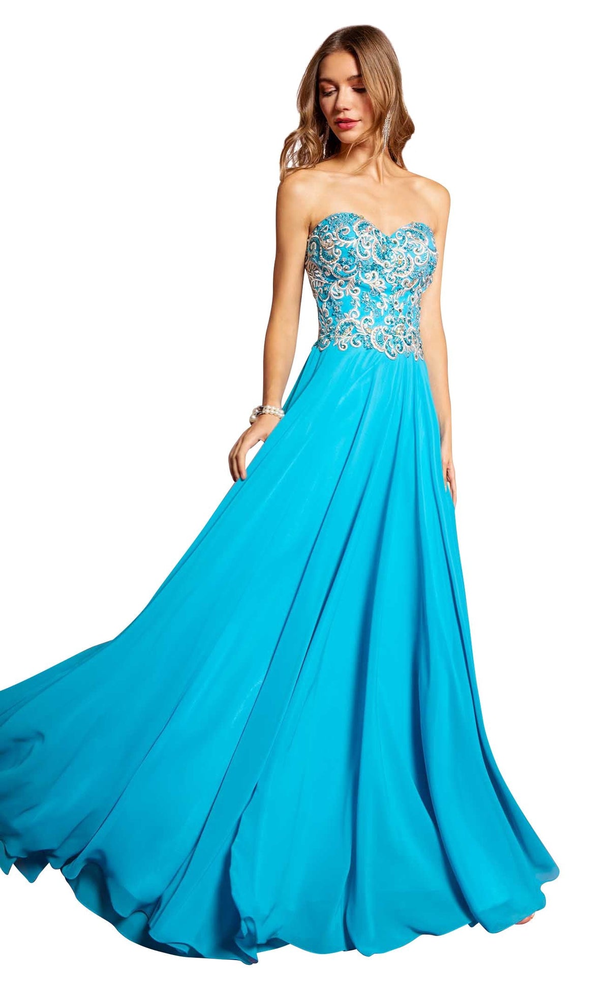 Women s Aqua Elizabeth K GL2018 Dress NewYorkDress