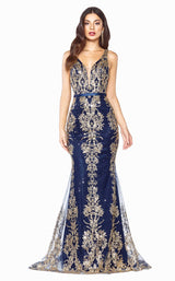 Cinderella Divine J786 Navy-Gold