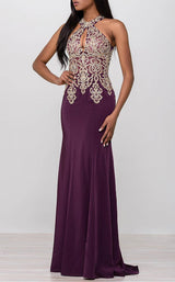 Jovani JVN33691bg Eggplant