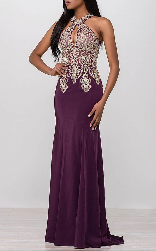 Jovani JVN33691bg Eggplant