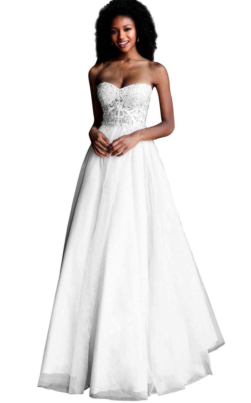 Jovani JVN67048BG White