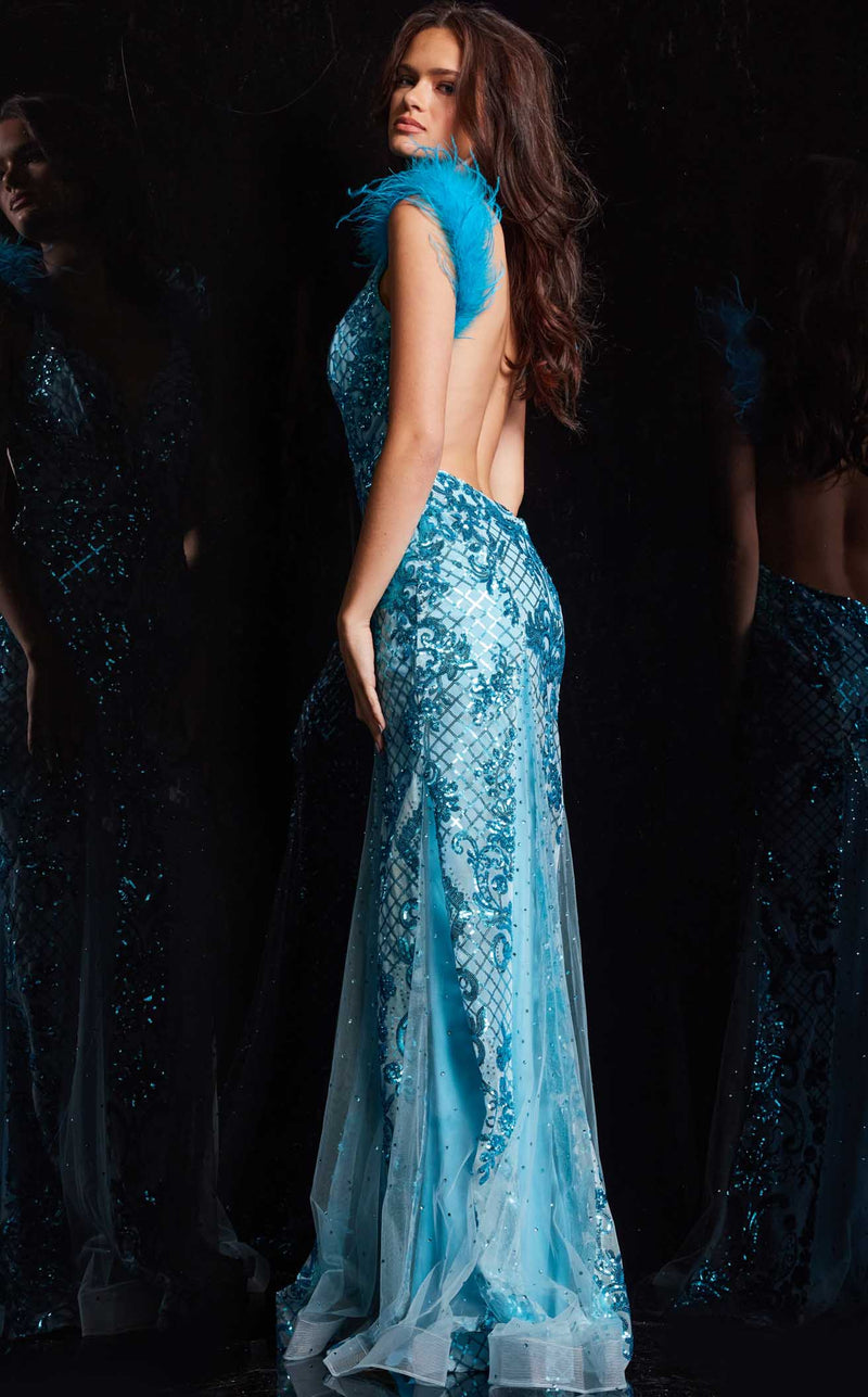 Jovani 22507 Light Blue