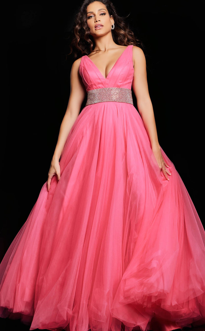 Jovani 24564 Hot Pink