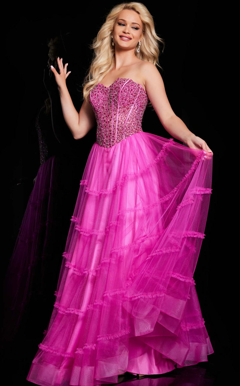 Jovani 26011 Hot Pink