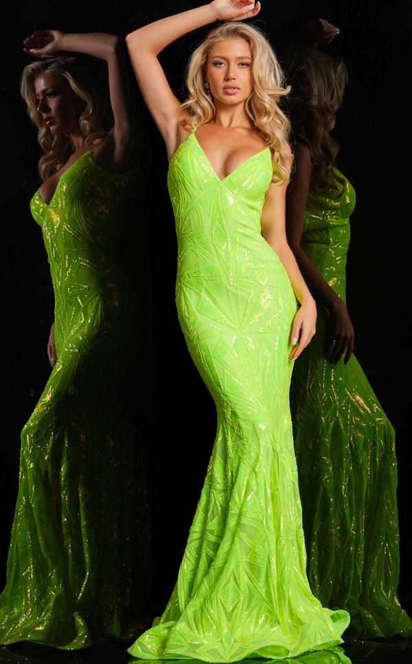 Jovani 36656 Neon Green