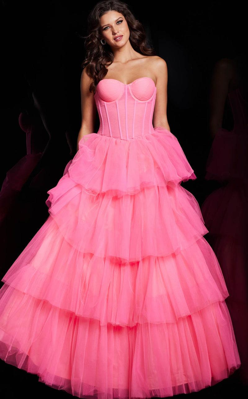 Jovani 37062 Hot Pink