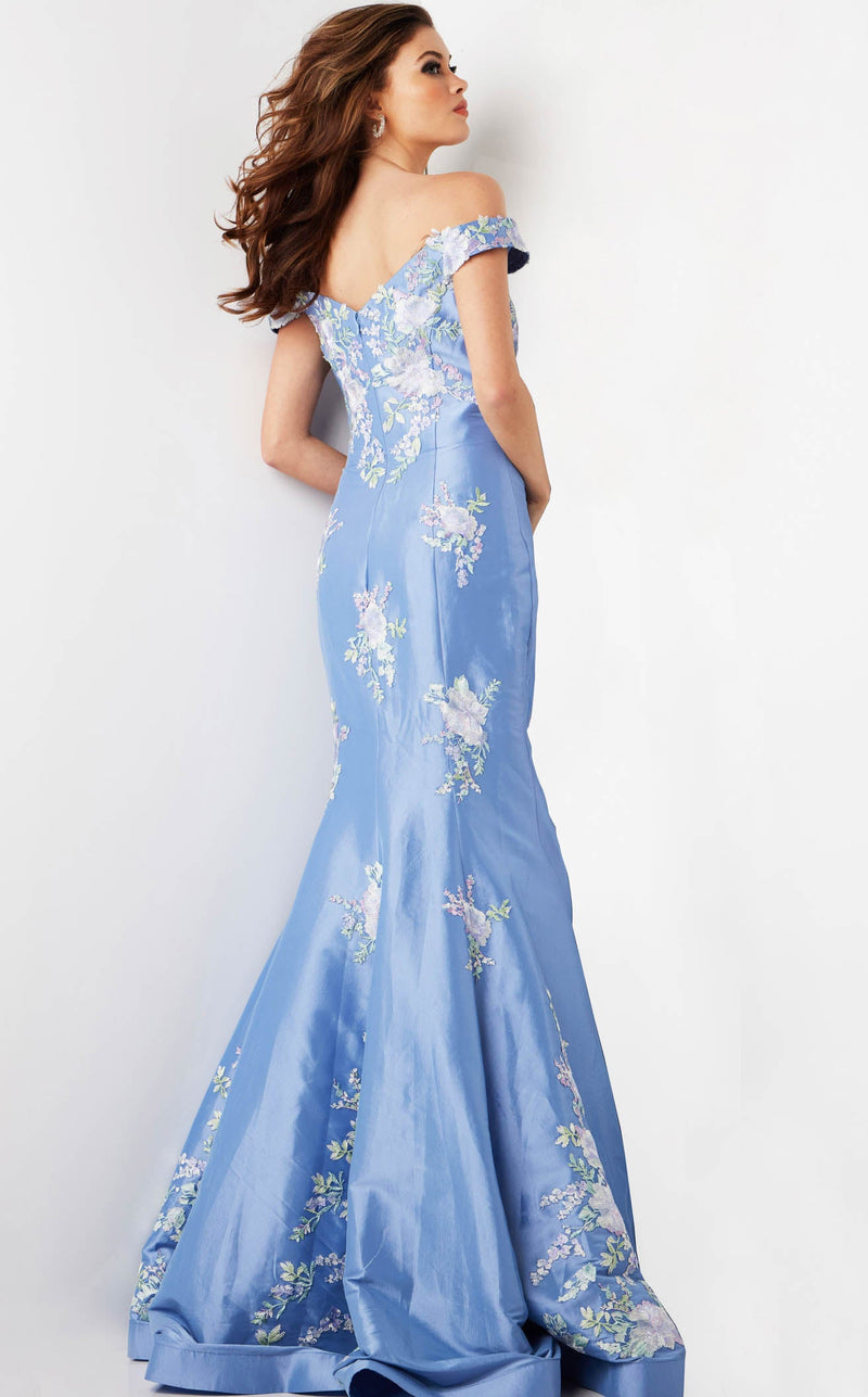 Jovani 37257 Periwinkle-Multi