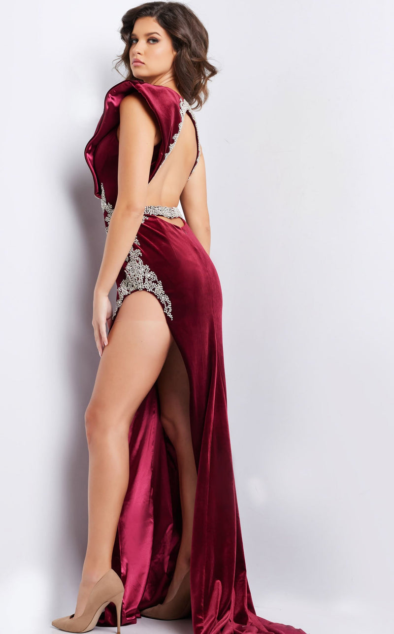 Jovani 37341 Burgundy