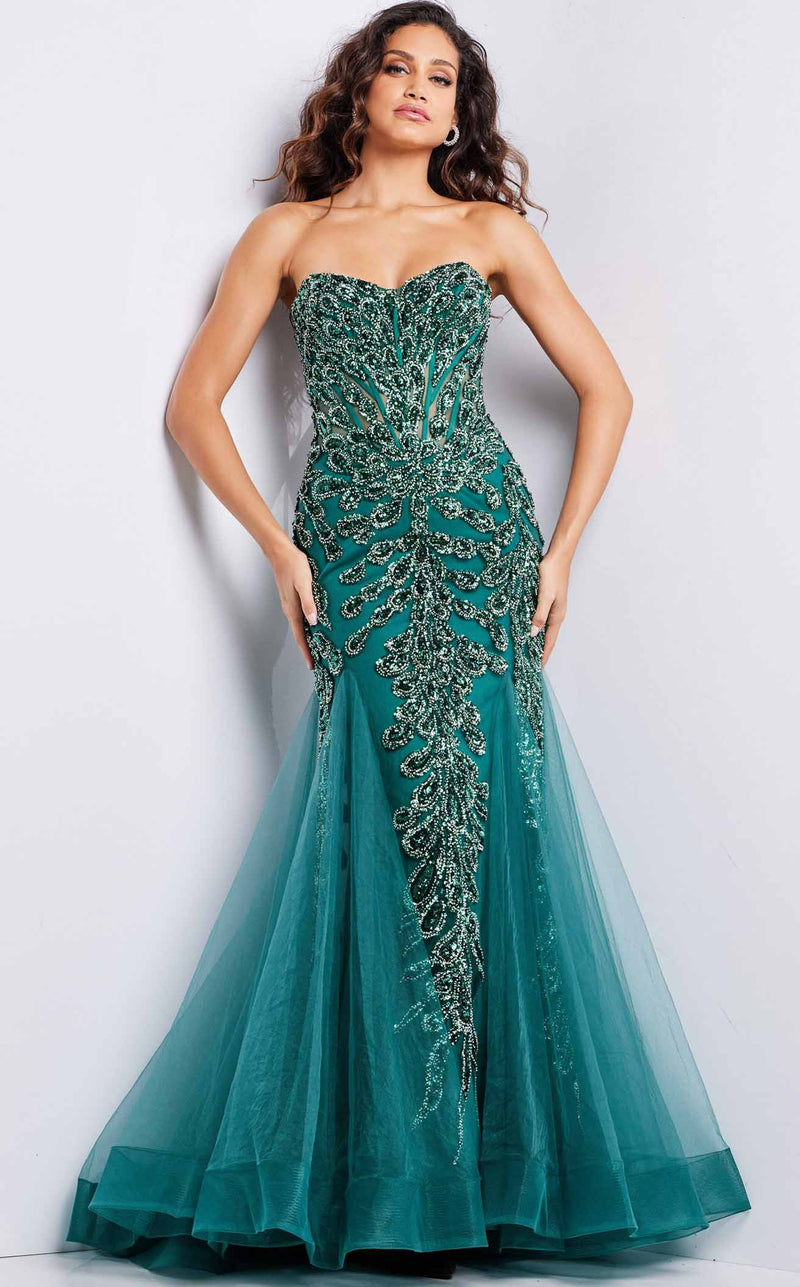 Jovani 37412 Emerald-Emerald