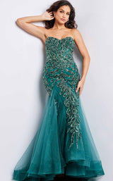 Jovani 37412 Emerald-Emerald