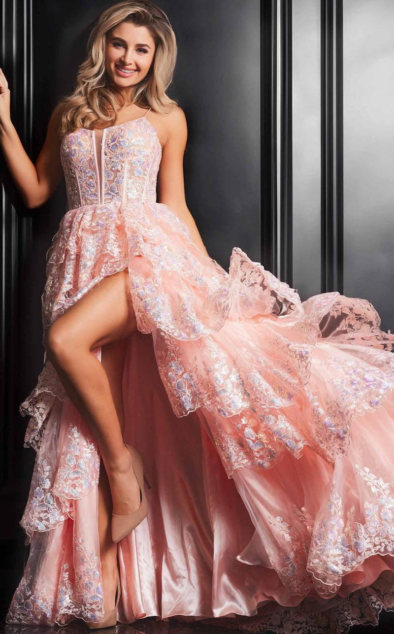 Jovani 38144 Hot Pink