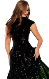 Jovani 60497 Black/Green