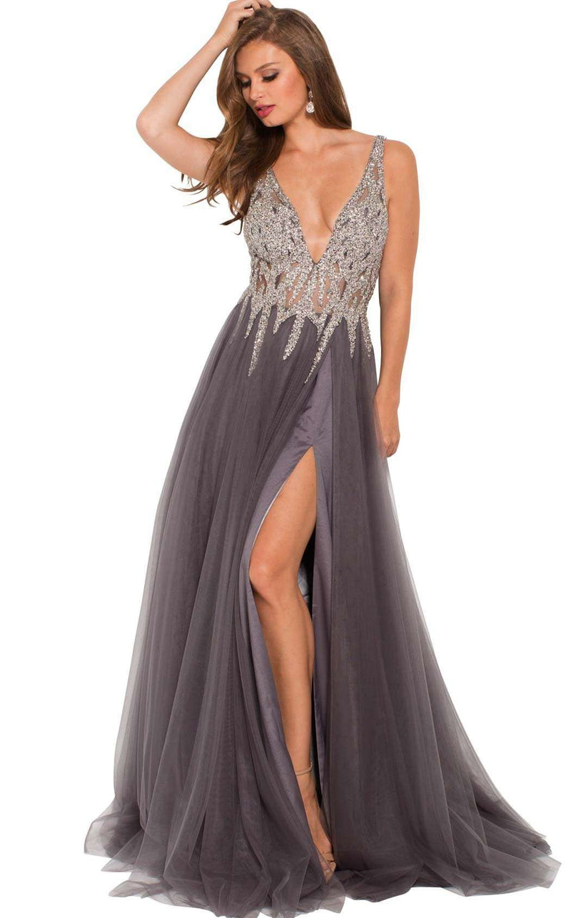 Jovani 54873 Gunmetal