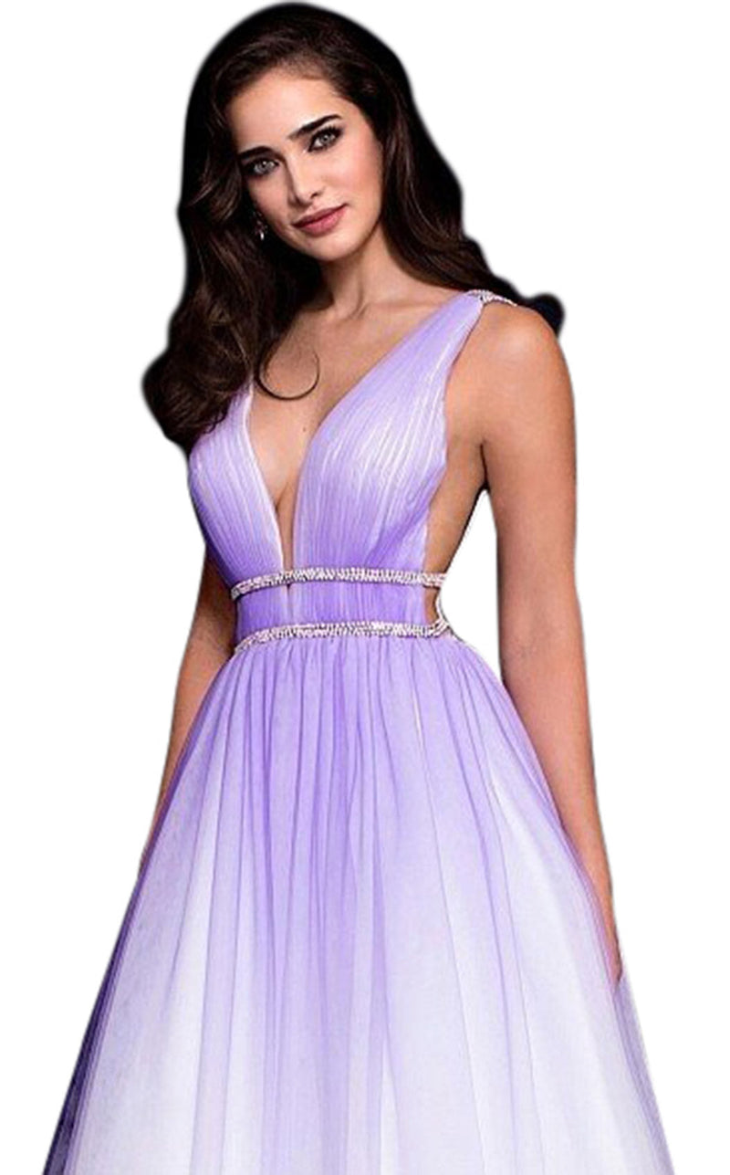 Jovani 60247 White/Purple