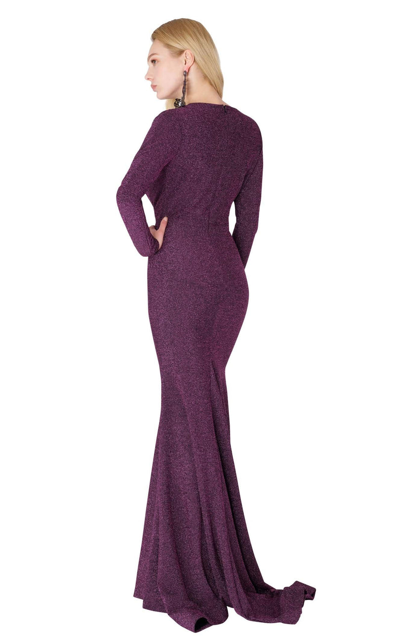 MNM Couture L0002B Purple/Silver