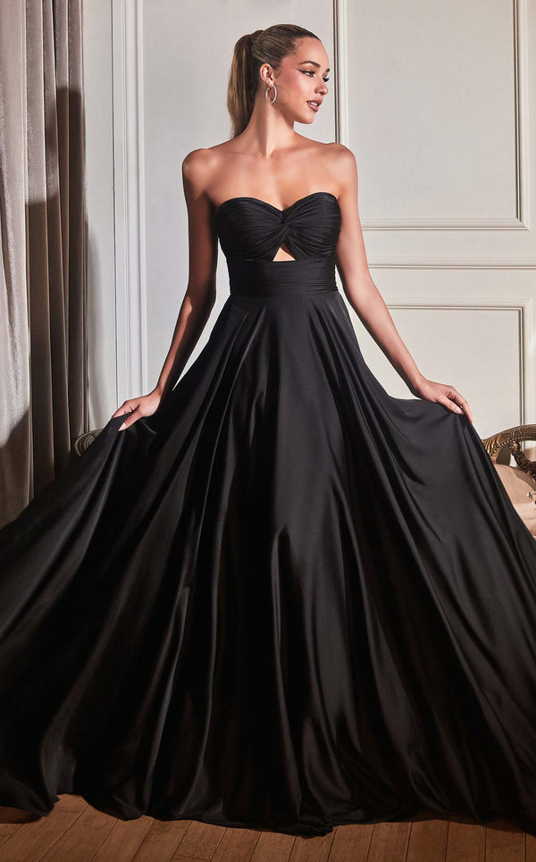 Stone Bided Black Evening Dress – Lovelify Couture