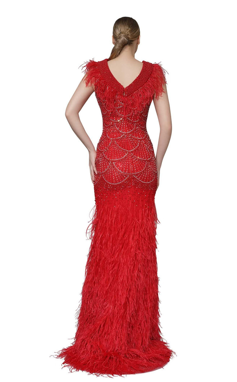 Modessa Couture M18035 Red