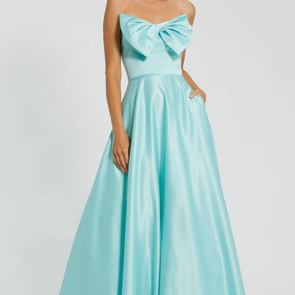 MacDuggal buy 6485 Aqua Ball Gown Nwt