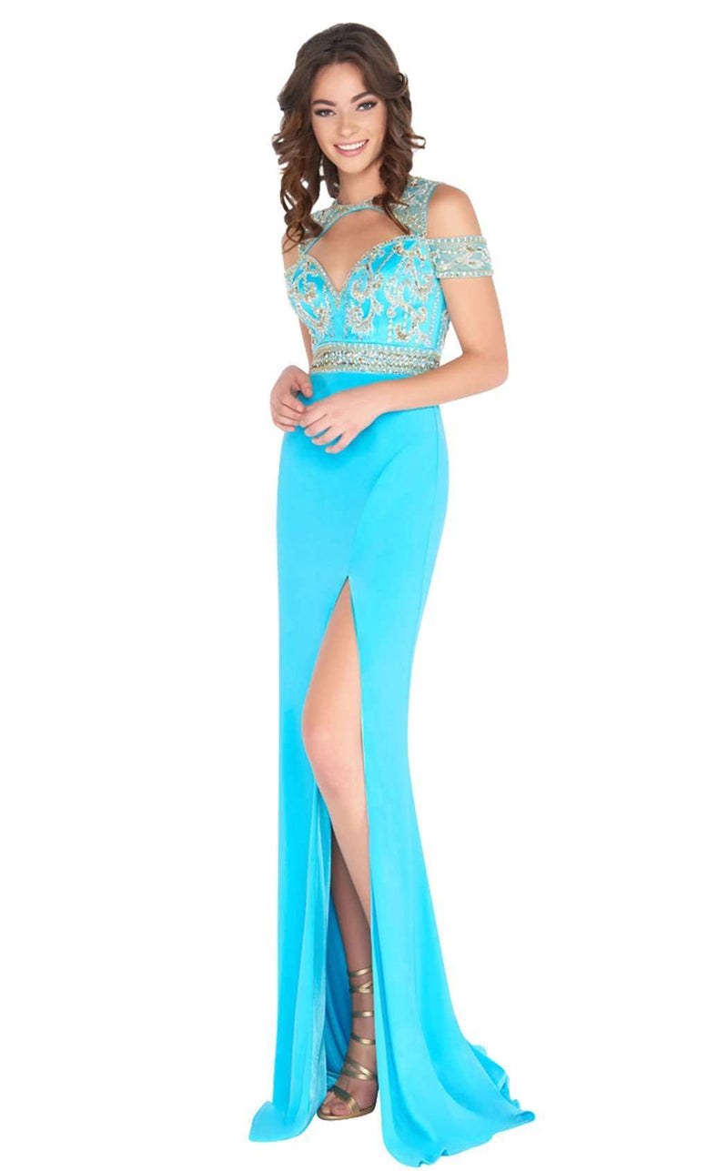 Mac Duggal 2034A Turquoise