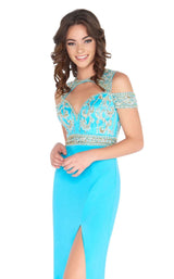 Mac Duggal 2034A Turquoise